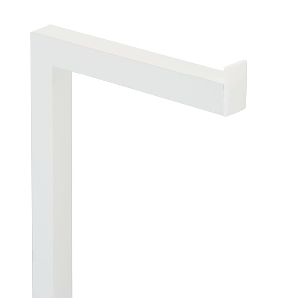 Toalettborste och pappershållare set, 70,5x22x18 cm, vit