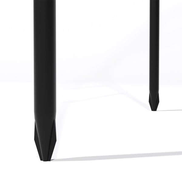 Havebue, Metal, 250x235x40 cm, Sort, Kodustaar