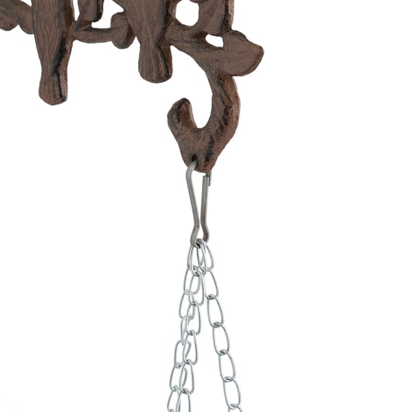 Fuglebad, 42x25x10,5 cm, Brun, Støbejern