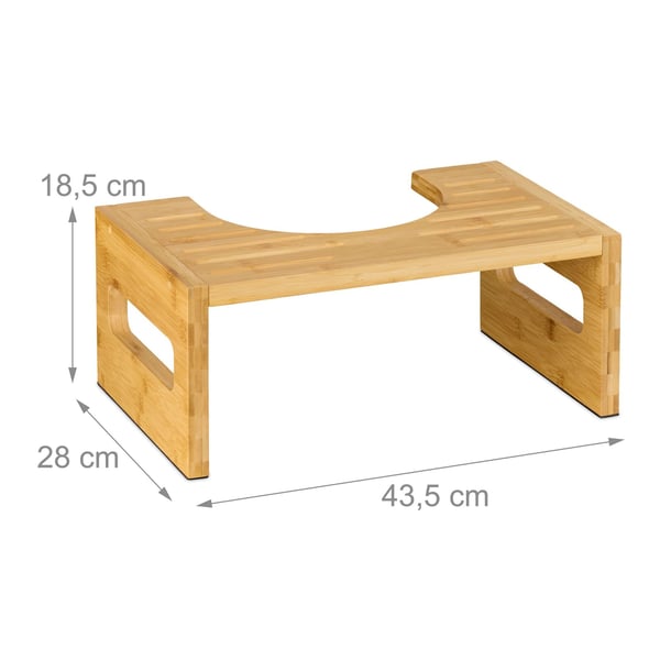 WC-jakkara, 18.5x43.5x28 cm, luonnollinen