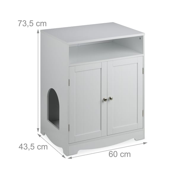 Kattetoilet kabinet, 73,5x60x43,5 cm, Hvid, Kodustaar