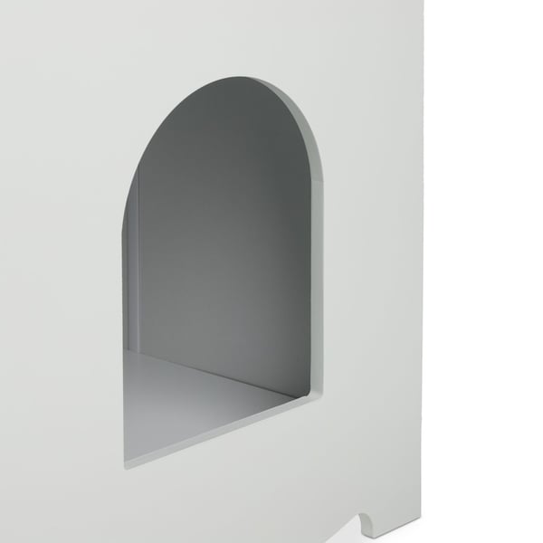Kattetoilet kabinet, 73,5x60x43,5 cm, Hvid, Kodustaar