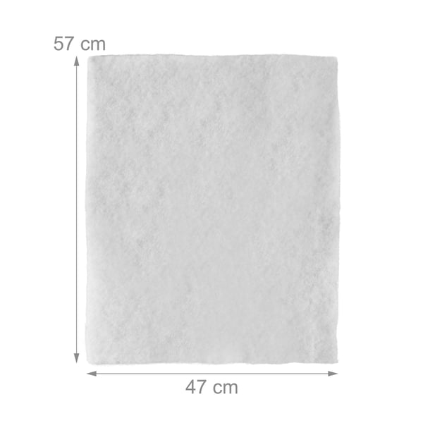 Emhættefilter, 0,5x57x47 cm, Hvid, Kodustaar