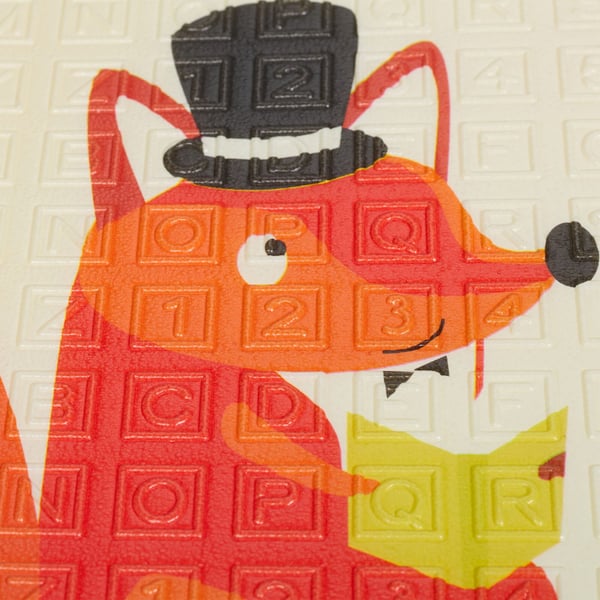 Legetæppe, Foldbart Legetæppe med Dyr Vej ABC, 1x200x150 cm, Flerfarvet, Kodustaar