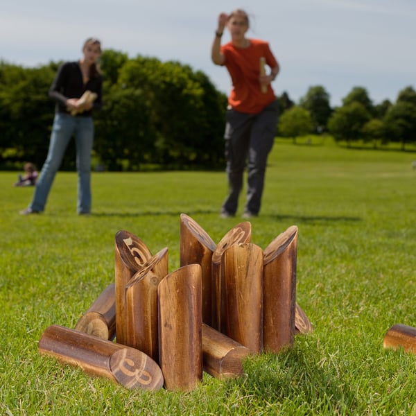 Kubb-peli, 22.5x4.5 cm, ruskea, Kodustaar