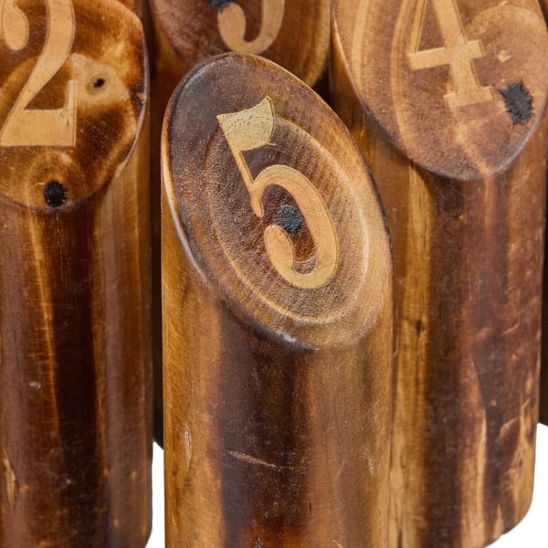Kubb-peli, 22.5x4.5 cm, ruskea, Kodustaar