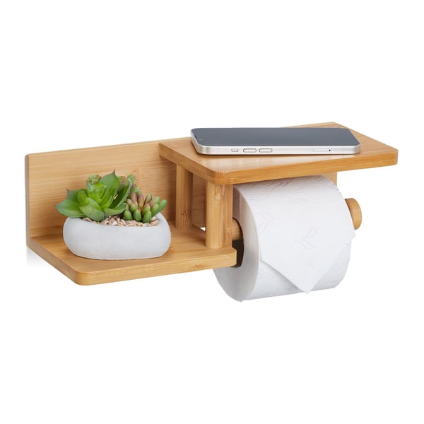 WC-paperiteline, bambu, 9x31x12,5 cm, luonnollinen