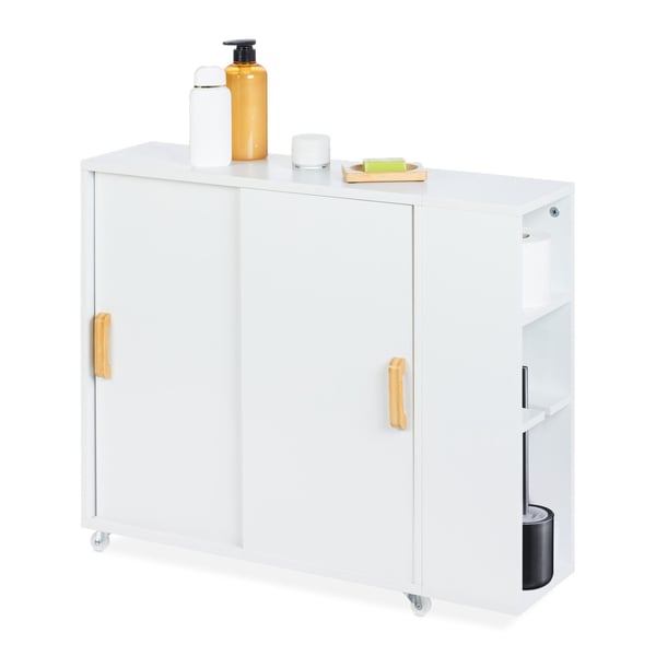 Rullebord, 62x19,5x64 cm, Hvid, Kodustaar