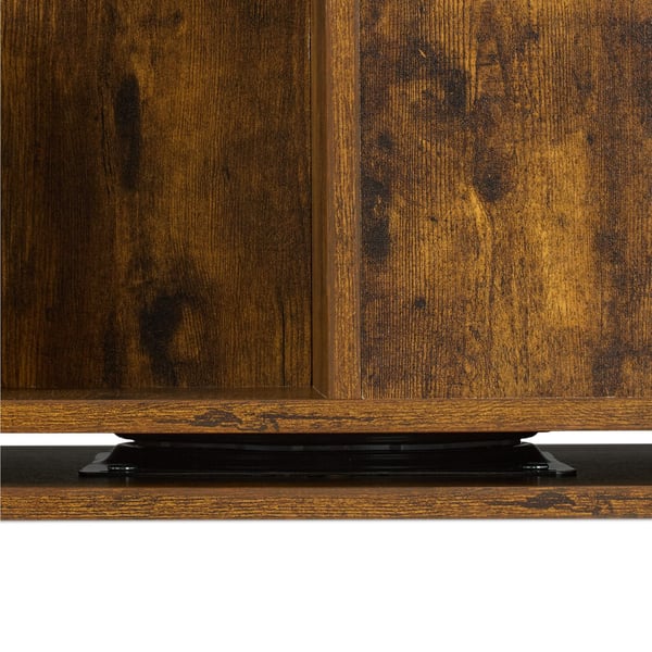 Bogreol, roterende industrielt design, 125,5x39x39 cm, brun, Kodustaar