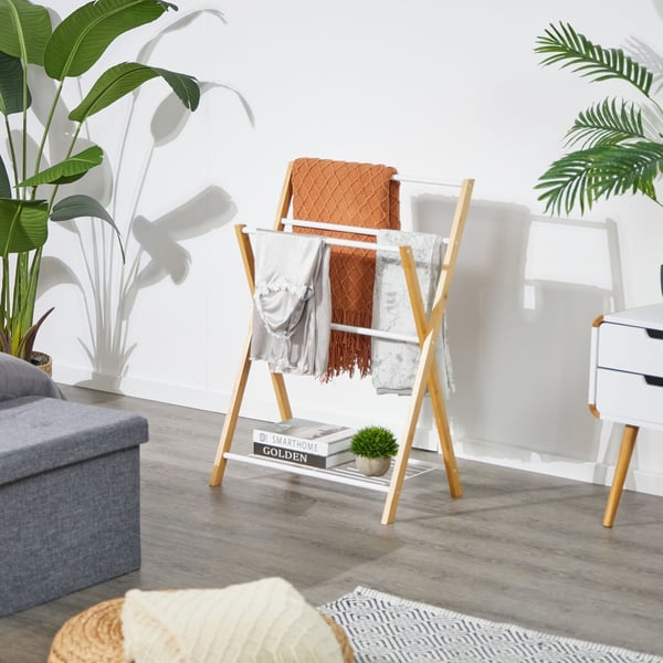 Pyyheteline, bambu, 87x60.5x37.5 cm, luonnollinen