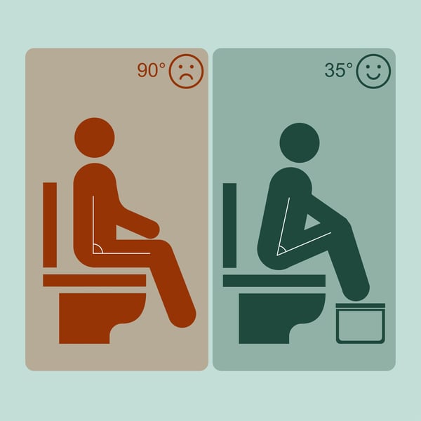 Toiletskammel, 18x44,5x23 cm, Natur, Sort