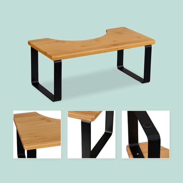 Toiletskammel, 18x44,5x23 cm, Natur, Sort
