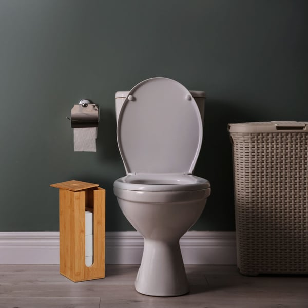 WC-paperiteline, bambu, 40.5x15x15 cm, luonnollinen