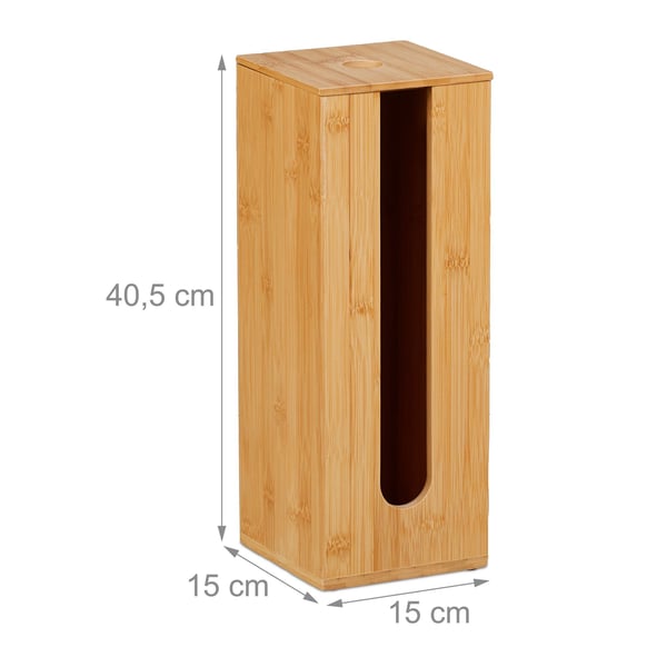 WC-paperiteline, bambu, 40.5x15x15 cm, luonnollinen
