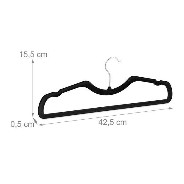 Naulakko-setti, 15.5x42.5x0.5 cm, musta, Kodustaar