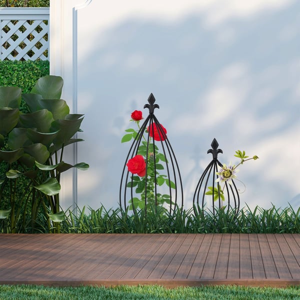 Planteholder sæt, 65x25 cm, Sort, Kodustaar
