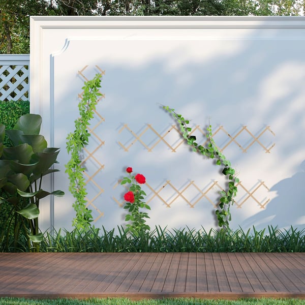 Udtrækkeligt espalier sæt, 180x30x1 cm, naturlig, Kodustaar