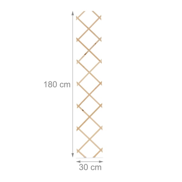 Udtrækkeligt espalier sæt, 180x30x1 cm, naturlig, Kodustaar
