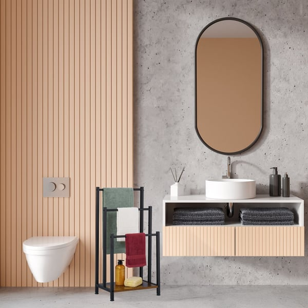 Pyyheteline, 80x40x28 cm, Rauta, MDF