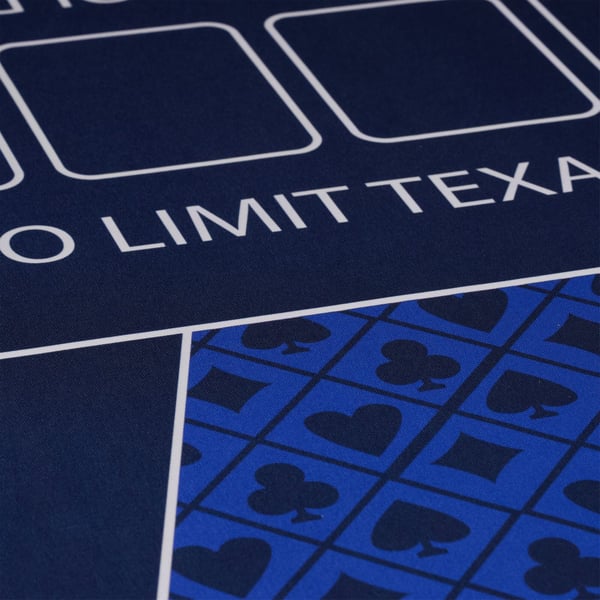 Pokermåtte, 120x60 cm, 50% Polyester, 40% Gummi, 10% Pap