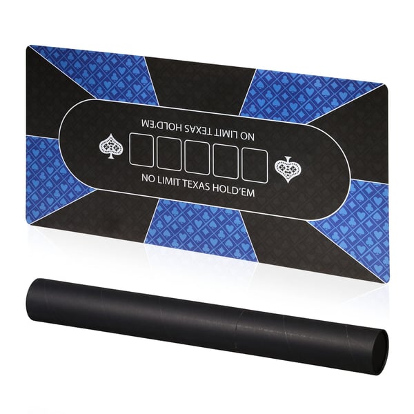 Pokermåtte, 120x60 cm, 40% gummi, 50% polyester, 10% pap
