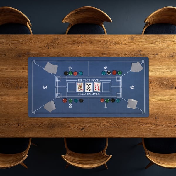 Pokerimatto, 120x60 cm, 50 % polyesteriä, 40 % kumia, 10 % pahvia, Kodustaar