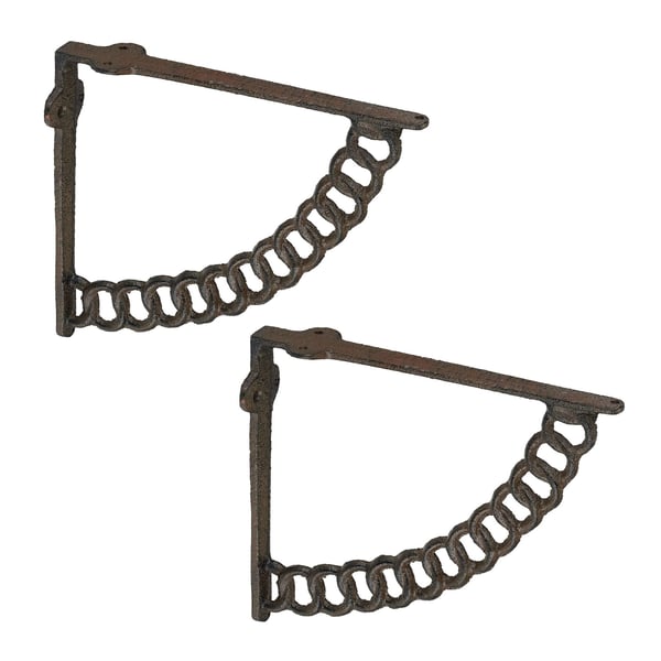 Hyldebeslag, kædedesign, 17,5x4x21 cm, sort, Kodustaar