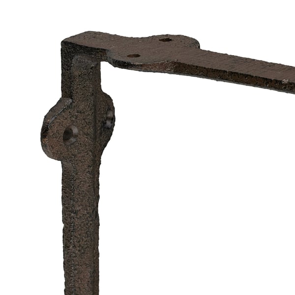 Hyldebeslag, kædedesign, 17,5x4x21 cm, sort, Kodustaar