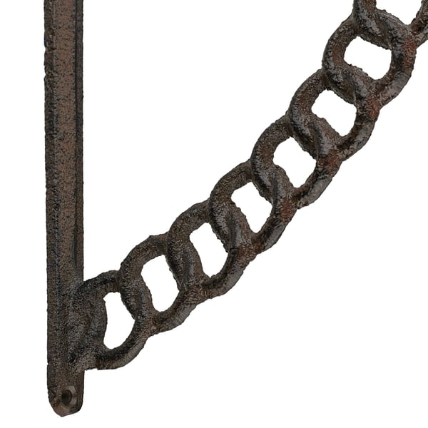 Hyldebeslag, kædedesign, 17,5x4x21 cm, sort, Kodustaar