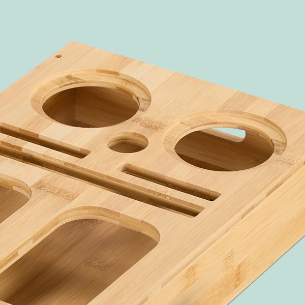 Soffbricka för snacks, 8x40x26 cm, naturlig, Kodustaar