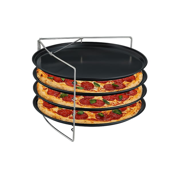 Pizzabakke sæt, 33x33x20,5 cm, Antracit Sølv, Kodustaar