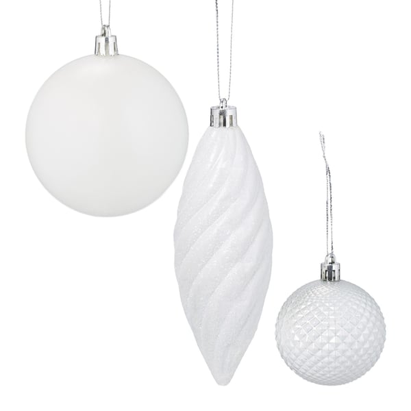 Set med julgranskulor, 36x36x12 cm, Flerfärgad, Kodustaar