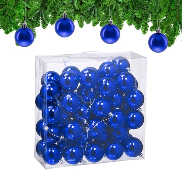 Julekugler, 7x6 cm, Plastik, Kodustaar