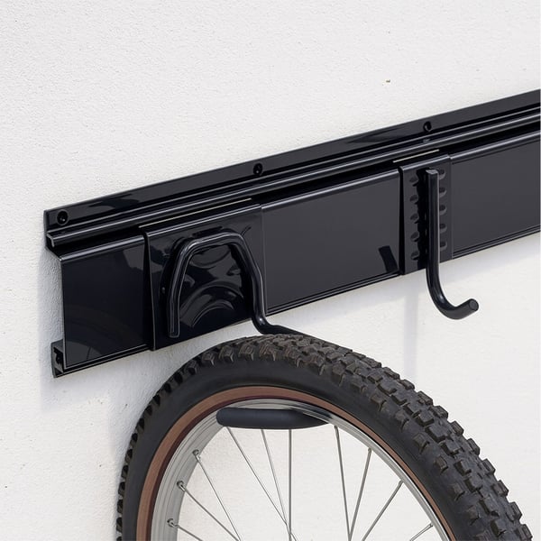 Væghængt cykelstativ, 10x40,5 cm, Sort, Kodustaar