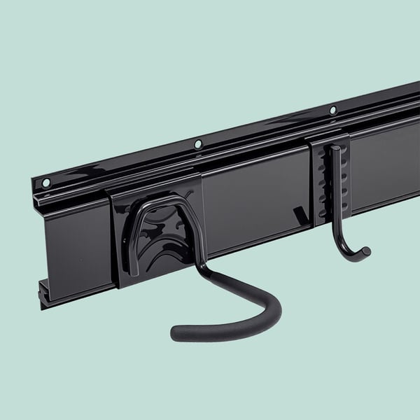 Væghængt cykelstativ, 10x40,5 cm, Sort, Kodustaar