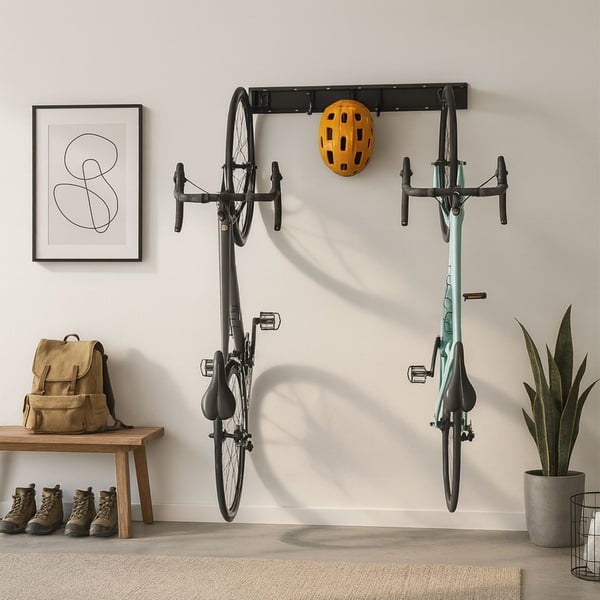 Væghængt Cykelophæng, 10x40,5 cm, Sort, Kodustaar