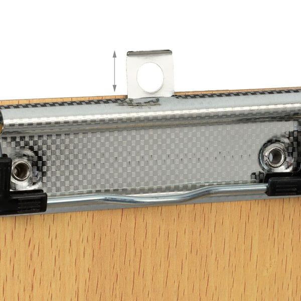 Træ clipboard, 31,5x22,5x0,5 cm, brun sølv, Kodustaar
