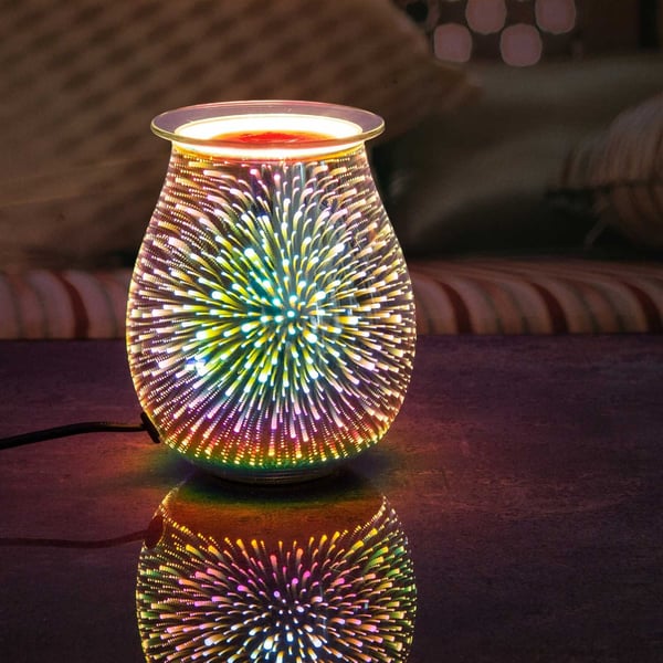 Elektrisk aromalampa, Candle Brothers, 16x16x21 cm, Silver, Kodustaar