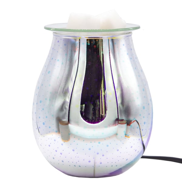 Elektrisk aromalampa, Candle Brothers, 16x16x21 cm, Silver, Kodustaar