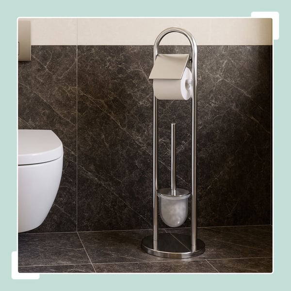 WC-harjasetti, ruostumaton teräs, 79x22 cm