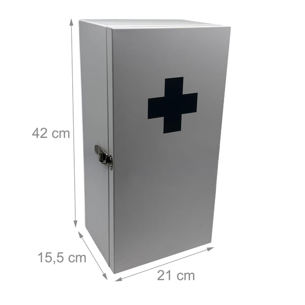 Medicinsk Skab, 42x21x15,5 cm, Hvid
