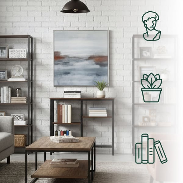 Konsolbord, 75x80x22 cm, Svartbrun, Kodustaar