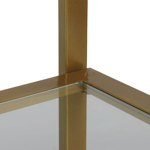 Konsolbord, 73x100x30 cm, glas, jern, Kodustaar