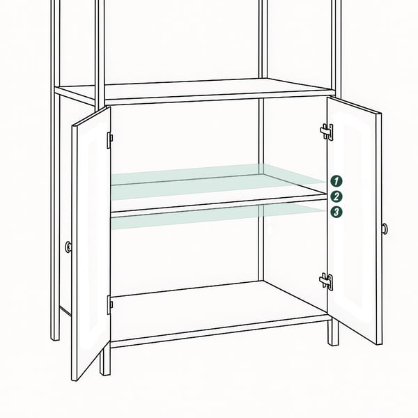 Kirjahylly säilytystilalla, 159,5x60x24 cm