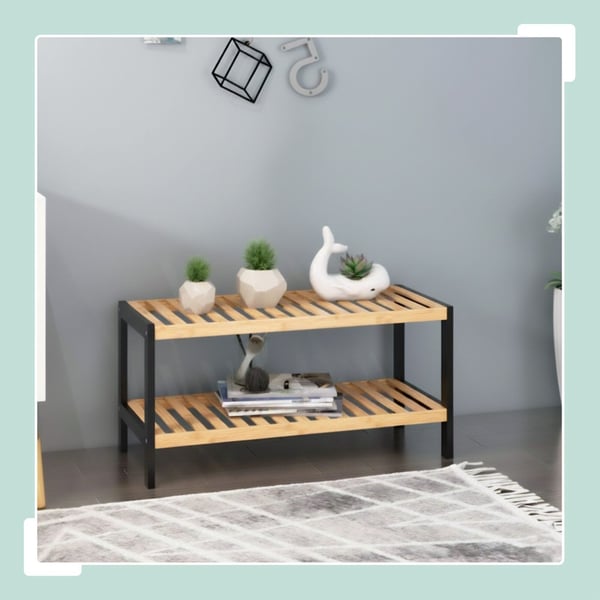 Kenkähylly, bambu, 33x70x26 cm, Kodustaar