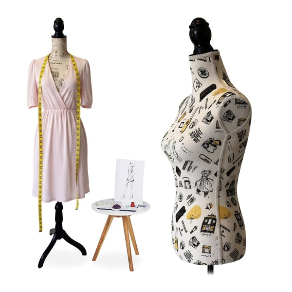 Mannekine, 165x41x34 cm, polyester, glasfiber, plastik, træ, Kodustaar