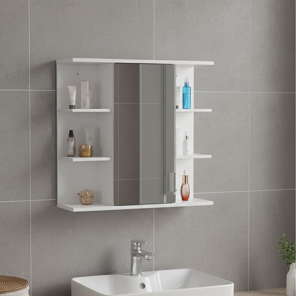 Spejlskab, 64x62x21 cm, MDF, glas