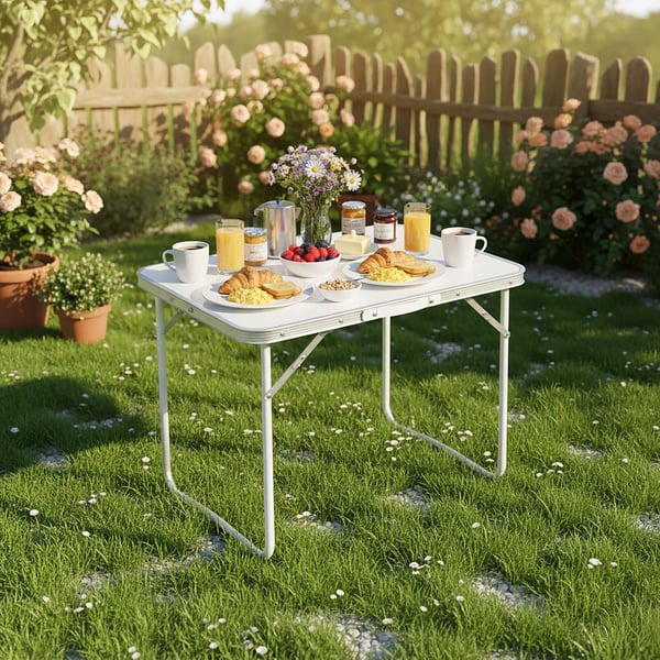 Sammenklappeligt campingbord, 68,5x80x60 cm, Kodustaar