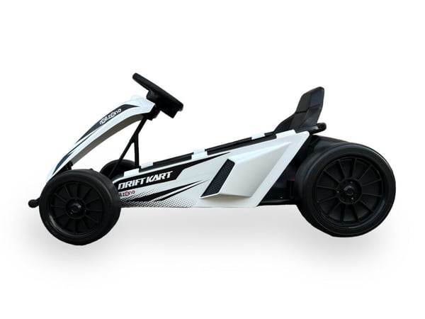 Elektrisk Drift Kart, drift Go-Kart, 110x77x54 cm, Vit
