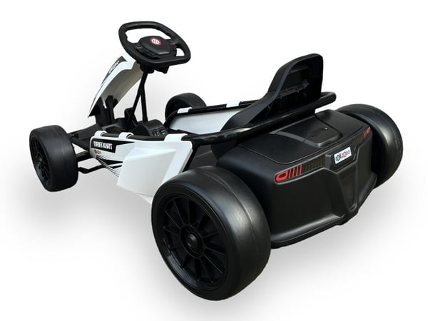 Elektrisk Drift Kart, drift Go-Kart, 110x77x54 cm, Vit
